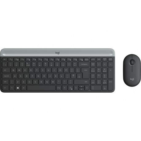 Logitech MK470 Slim  QWERTY Español Grafito
