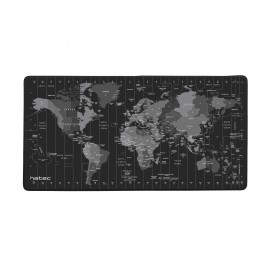 NATEC Time Zone Map Maxi Negro, Gris - npo-1119