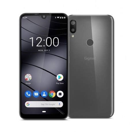 Gigaset GS190 15,5 cm (6.1'') SIM doble Android 9.0 4G USB Tipo C 2 GB 32 GB 4000 mAh Gris, Titanio s30853-h1513-r121