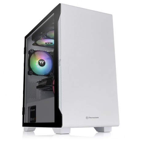 Thermaltake THM CAS S100-TEMPERED-GLASS-SNOW Micro Tower Blanco ca-1q9-00s6wn-00