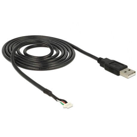 DeLOCK USB 2.0 A M / 5 pin V5 1.5m cable para cámara fotográfica 1,5 m Negro 95985