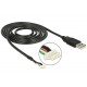 DeLOCK USB 2.0 A M / 5 pin V5 1.5m cable para cámara fotográfica 1,5 m Negro 95985