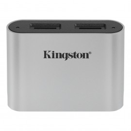 Kingston Technology Workflow microSD Reader lector de tarjeta USB 3.2 Gen 1 (3.1 Gen 1) Type-C Negro, Plata wfs-sdc