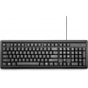 HP 100 teclado USB Negro 2UN30AA
