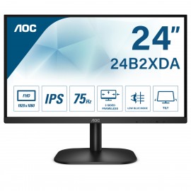 AOC Basic-line 24B2XDA LED display 60,5 cm (23.8'') 1920 x 1080 Pixeles Full HD Negro