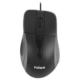 Nilox MOUSB1001 ratón Óptico 1000 DPI mano derecha mousb1001