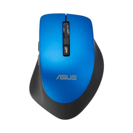 ASUS WT425 RF inalámbrico Óptico 1600DPI mano derecha Negro, Azul ratón 90XB0280-BMU040