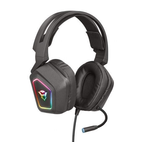 Trust GXT 450 Blizz RGB 7.1 Surround Auriculares Diadema Negro 23191