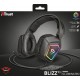 Trust GXT 450 Blizz RGB 7.1 Surround Auriculares Diadema Negro 23191