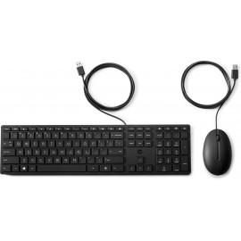 HP Wired Desktop 320MK Mouse and Keyboard teclado 9SR36AA