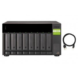 QNAP TL-D800C  2.5/3.5'' Carcasa de SSD Negro Gris