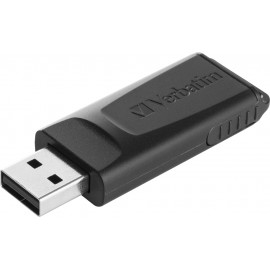Verbatim Slider - Unidad USB de 128GB - Negro 49328