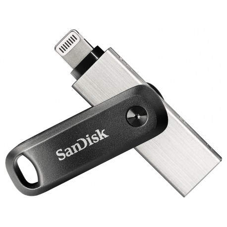 SanDisk iXpand unidad flash USB 64 GB USB Type-A / Lightning 3.2 Gen 2 (3.1 Gen 2) Negro, Plata sdix60n-064g-gn6nn