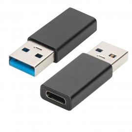 Ewent EW9650 adaptador de cable USB Type-A USB Tipo C Negro