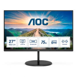 AOC V4 U27V4EA pantalla para PC 68,6 cm (27'') 3840 x 2160 Pixeles 4K Ultra HD LED Negro