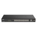 D-Link DGS-1100-26MPV2 switch Gestionado L2 Gigabit Ethernet (10/100/1000) Energía sobre Ethernet (PoE) Negro