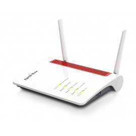 AVM FRITZ!Box 6850 LTE router inalámbrico Doble banda (2,4 GHz / 5 GHz) Gigabit Ethernet 3G 4G Rojo, Blanco 20002926