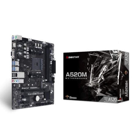 Biostar A520MH placa base AMD A520 micro ATX
