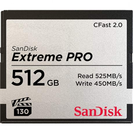 Sandisk Extreme Pro 512GB 512GB CFast 2.0 memoria flash SDCFSP-512G-G46D