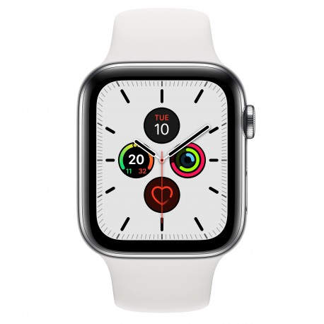 Apple Watch Series 5 reloj inteligente Acero inoxidable OLED Móvil GPS (satélite) mwwf2ty/a