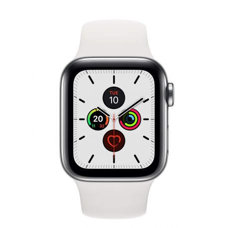 Apple Watch Series 5 reloj inteligente Acero inoxidable OLED Móvil GPS (satélite) mwx42ty/a
