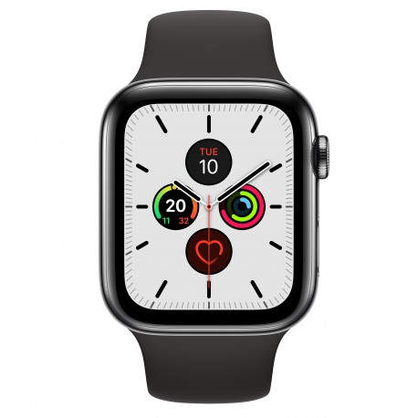 Apple Watch Series 5 reloj inteligente Negro OLED Móvil GPS (satélite) mwwk2ty/a