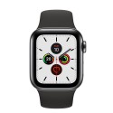 Apple Watch Series 5 40mm GPS CELL Caja Acero Negro Espacial con Correa Negra Deportiva mwx82ty/a