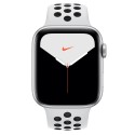 Apple Watch Nike Series 5 44mm GPS CELL Caja de Aluminio Plata con correa platino Puro y negra mx3e2ty/a