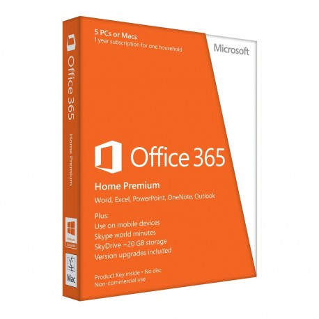 Microsoft Office 365 Home Premium Completo 5 licencia(s) 1 año(s) Inglés, Español - 2669440