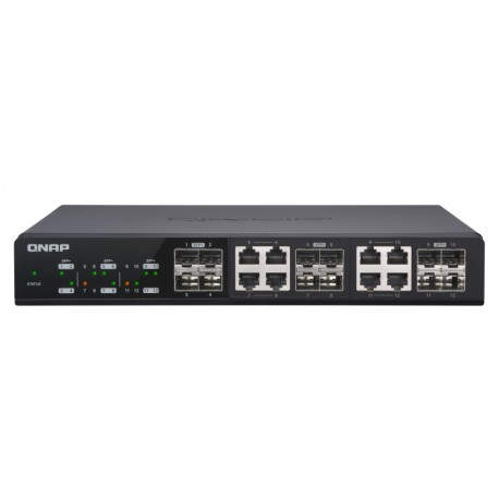 QNAP QSW-M1208-8C switch Gestionado 10G Ethernet (100/1000/10000) Negro