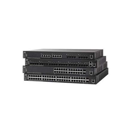Cisco SX550X-24F 24-PORT 10G SFP+ STACKABLE MANAGED SWITCH  Negro