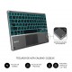 SUBBLIM Funda con Teclado Retroiluminado KEYTAB Pro BL BT Touchpad Ipad Pro 11 2020 Black sub-kt4-btpi50