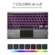 SUBBLIM Funda con Teclado Retroiluminado KEYTAB Pro BL BT Touchpad Ipad Pro 11 2020 Black sub-kt4-btpi50