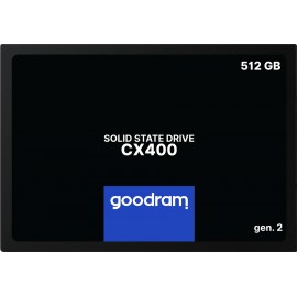 Goodram CX400 gen.2 2.5'' 512 GB Serial ATA III 3D TLC NAND - ssdpr-cx400-512-g2