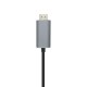 AISENS Cable conversor USB-C a HDMI 4K@60HZ, USB-C/M-HDMI/M, Negro, 1.8m - A109-0393