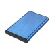 AISENS Caja Externa 2,5'' ASE-2525BLU 9.5mm SATA a USB 3.0/USB3.1 Gen1, Azul