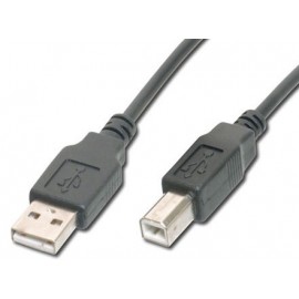 Digitus 0.5m USB 2.0 cable USB 0,5 m USB A USB B Negro - AK-300105-005-S