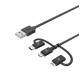 Celly USB3IN1BK cable USB