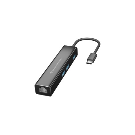 Conceptronic DONN07B hub de interfaz USB 3.2 Gen 1 (3.1 Gen 1) Type-C 5000 Mbit/s Negro
