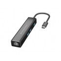 Conceptronic DONN07B hub de interfaz USB 3.2 Gen 1 (3.1 Gen 1) Type-C 5000 Mbit/s Negro