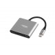NATEC Fowler Mini USB 2.0 Type-C 5000 Mbit/s Gris - nmp-1607
