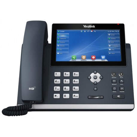 Yealink SIP-T48U teléfono IP Gris Terminal con conexión por cable LED Wifi