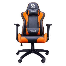 TALIUS Silla Gecko gaming negra/naranja, brazos fijos, butterfly, base nylon, ruedas nylon, gas clase 4 - TAL-GECKO-ORG