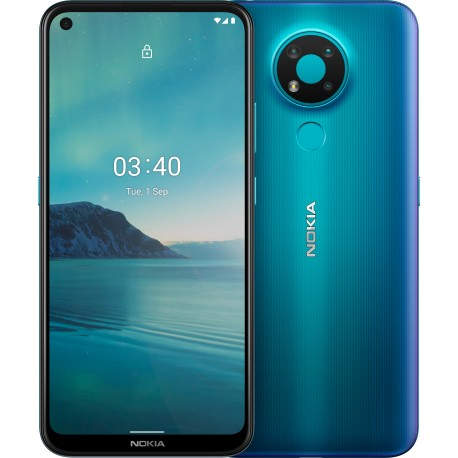 Nokia 3.4 16,2 cm (6.39'') Android 10.0 4G USB Tipo C 4 GB 64 GB 4000 mAh Azul ta-1288