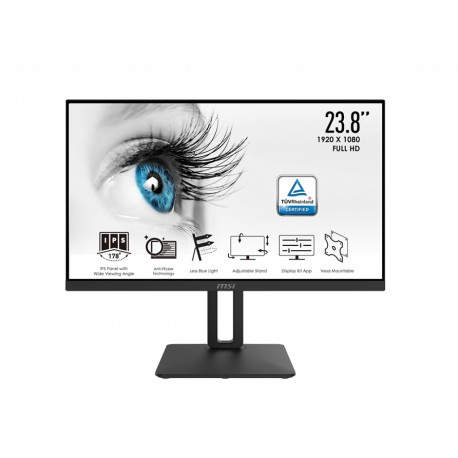 MSI Pro MP242P 60,5 cm (23.8'') 1920 x 1080 Pixeles Full HD LED Negro 9S6-3PA1AT-012