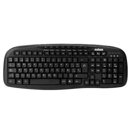 Nilox TECLADO USB MULTIMEDIA ESP - nxkbe000001
