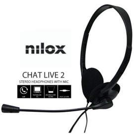 Nilox AURICULARES DOBLE JACK CON MICROFONO PC - nxcm0000004