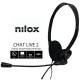 Nilox AURICULARES DOBLE JACK CON MICROFONO PC - nxcm0000004