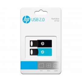 HP v212w unidad flash USB 64 GB USB tipo A 2.0 Negro, Azul - HPFD212-64-TWIN