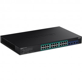 Trendnet TPE-30284 switch Gestionado L2/L4 Gigabit Ethernet (10/100/1000) Energía sobre Ethernet (PoE) 1U Negro